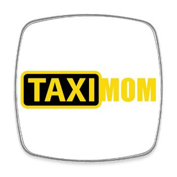 Colors can be changed | Taxi Mom - Square fridge magnet - white - Front