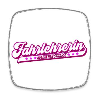 Fahrlehrerin Heldin der Straße | Farben änderbar - Viereckiger Kühlschrankmagnet - Weiß - Vorne