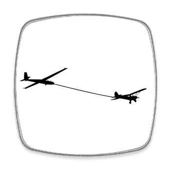 Sailor tow - Square fridge magnet - white - Front