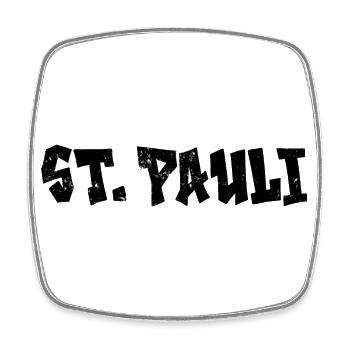 St. Pauli - Magnet carré - blanc - Devant