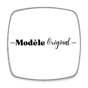 Modèle original - Magnet carré - blanc - Devant