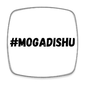 Mogadishu - Square fridge magnet - white - Front