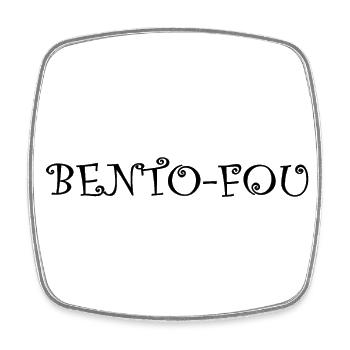Tout simplement BENTO-FOU! - Magnet carré - blanc - Devant