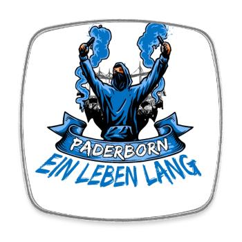 Paderborn ein Leben lang - Viereckiger Kühlschrankmagnet - Weiß - Vorne