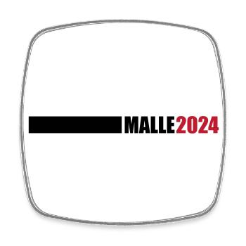 Malle 2024 Mallorca - Viereckiger Kühlschrankmagnet - Weiß - Vorne