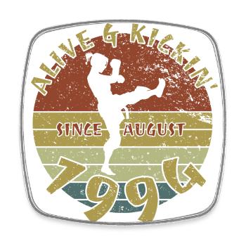 30. Geburtstag Vivant et dynamique depuis 08/1994 - Magnet carré - blanc - Devant