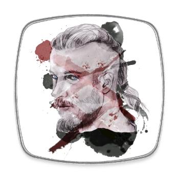 Ragnar - Magnet carré - blanc - Devant