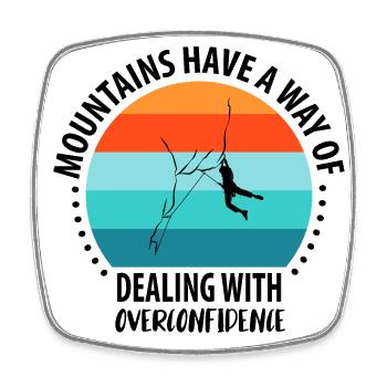 Vintage Bouldern Boulderer Klettern Kletterer - Viereckiger Kühlschrankmagnet - Weiß - Vorne