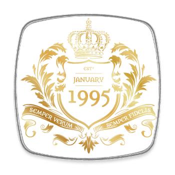 30e anniversaire Semper Verum - Création 01/1995 - Magnet carré - blanc - Devant