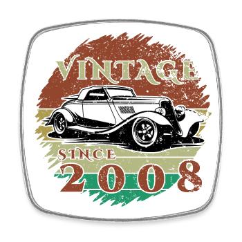 16ème Anniversaire Un Classique - Millésime depuis 2008 - Magnet carré - blanc - Devant
