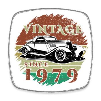 45ème Anniversaire Un Classique - Millésime depuis 1979 - Magnet carré - blanc - Devant