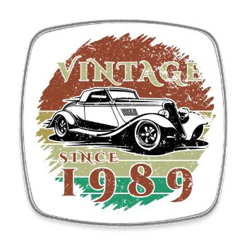 35ème Anniversaire Un Classique - Millésime depuis 1989 - Magnet carré - blanc - Devant