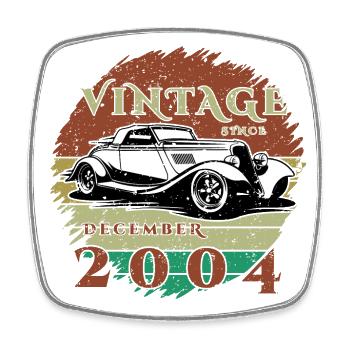 20ème Anniversaire - Classiques - Millésime depuis 12/2004 - Magnet carré - blanc - Devant