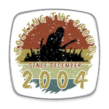 20ème anniversaire Rocking this planet GIT 12/2004 - Magnet carré - blanc - Devant