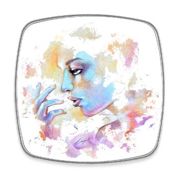 NEBULA DREAM - Square fridge magnet - white - Front