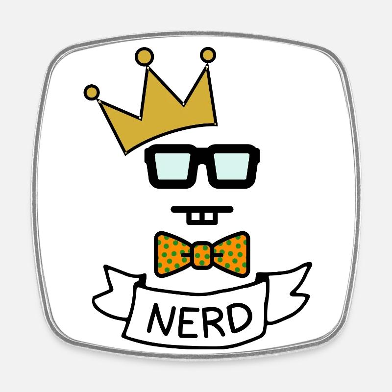 Nerdking - Magnet carré - blanc