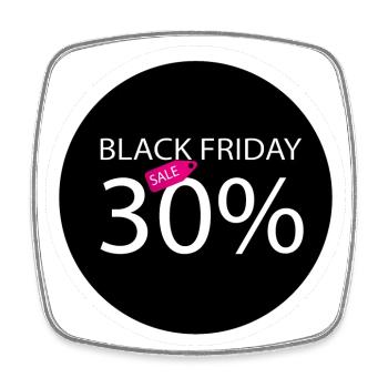 Sticker Pomo 30% - Square fridge magnet - white - Front