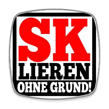 Eskalation SKlation sklation | Farben änderbar - Viereckiger Kühlschrankmagnet - Weiß - Vorne