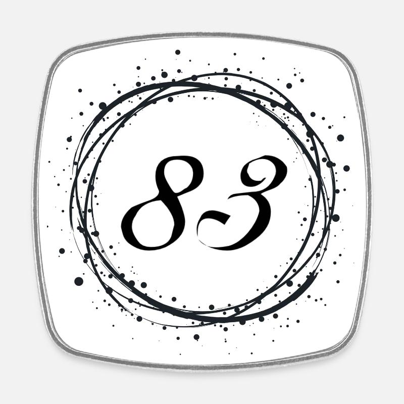 83 - Magnet carré - blanc