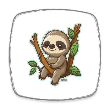 Chill Sloth - Magnet carré - blanc - Devant
