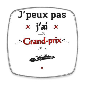 J'peux pas j'ai Grand-prix - Magnet carré - blanc - Devant