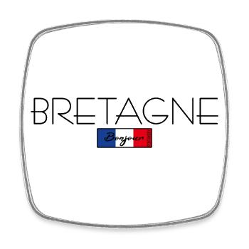 BRITTANY FRANCE HOLIDAY SUMMER PARTY (b) - Square fridge magnet - white - Front