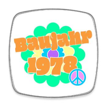 Geburtsjahr 1978 Familie Patriarch Geburtstag - Viereckiger Kühlschrankmagnet - Weiß - Vorne