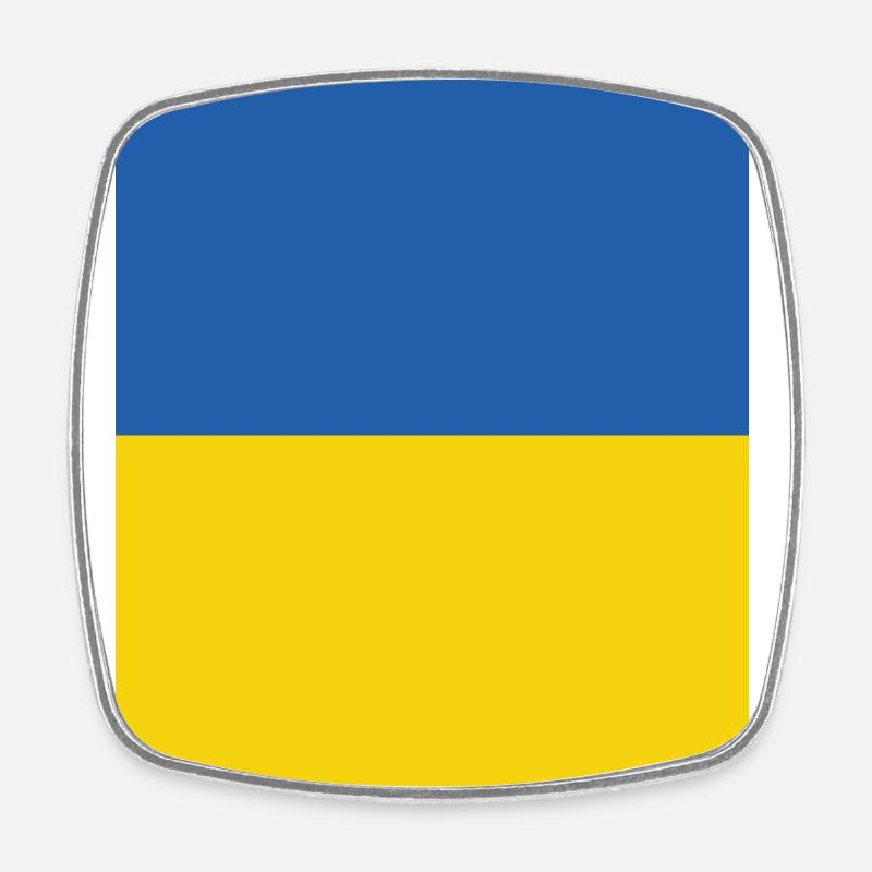 Solidarité avec l’Ukraine - Magnet carré - blanc