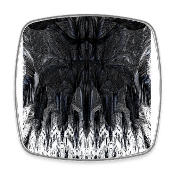 Fraktale Kunst | Gothic-Style | 3D-Grafik - Viereckiger Kühlschrankmagnet - Weiß - Vorne