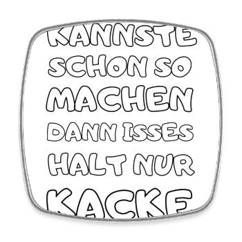 witzige Sprüche Männer Frauen Geburtstagsgeschenk - Viereckiger Kühlschrankmagnet - Weiß - Vorne