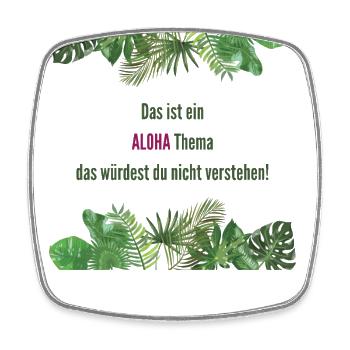 aloha verstehen academy of aloha - Viereckiger Kühlschrankmagnet - Weiß - Vorne