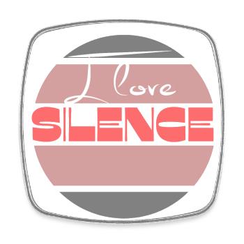 I am a teacher, I love silence. - Square fridge magnet - white - Front
