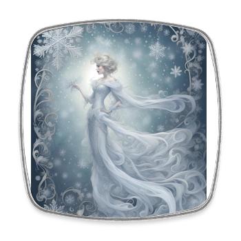 Winter's fourth-youngest daughter is named Hope - Square fridge magnet - white - Front