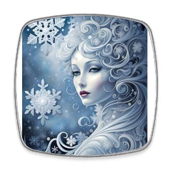 Beauté froide - Magnet carré - blanc - Devant