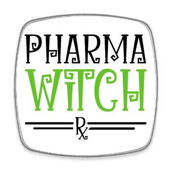 Pharmacie Halloween - Magnet carré - blanc - Devant