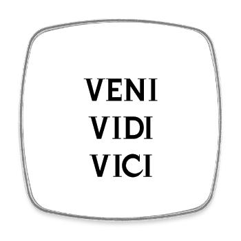 Veni vidi vici - Magnet carré - blanc - Devant
