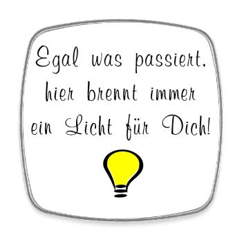 Witziger Kühlschrank-Spruch - Viereckiger Kühlschrankmagnet - Weiß - Vorne