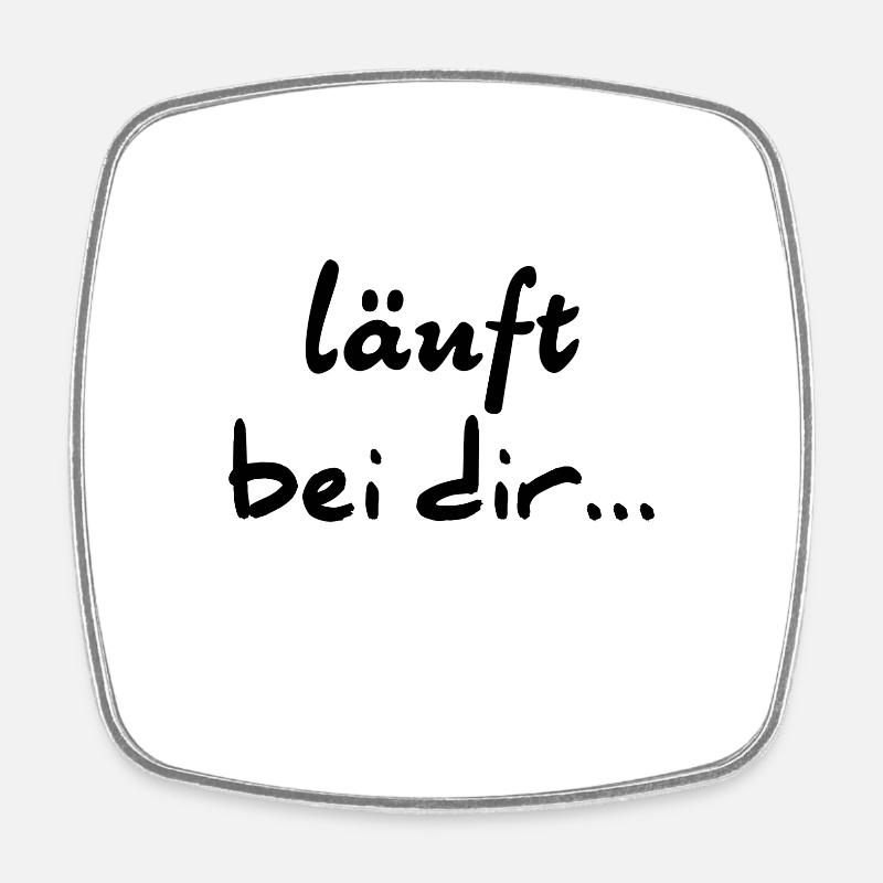 Works for me - Square fridge magnet - white