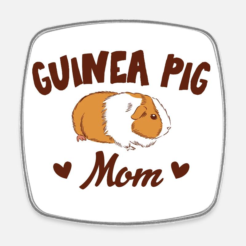 Cochon d’Inde Maman Tenue Maman Mère Cochon d’Inde - Magnet carré - blanc