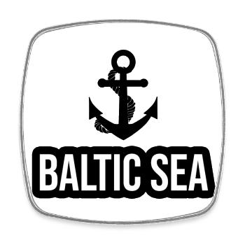 Baltic Sea - Square fridge magnet - white - Front