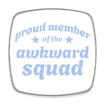 Proud member of the awkward squad - Viereckiger Kühlschrankmagnet - Weiß - Vorne