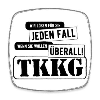 TKKG Titelmusik Logo - Viereckiger Kühlschrankmagnet - Weiß - Vorne