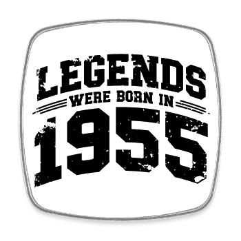 1955 Vintage Born Legends Cadeau d’anniversaire - Magnet carré - blanc - Devant