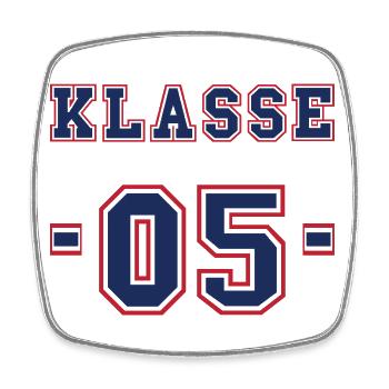 Klasse 5 - Start weiterführende Schule - 5. Klasse - Viereckiger Kühlschrankmagnet - Weiß - Vorne