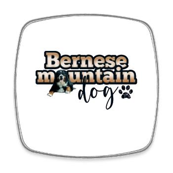 Bernese mountain dog - Square fridge magnet - white - Front