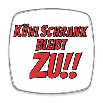 Abnehmen Diät Fasten - Viereckiger Kühlschrankmagnet - Weiß - Vorne