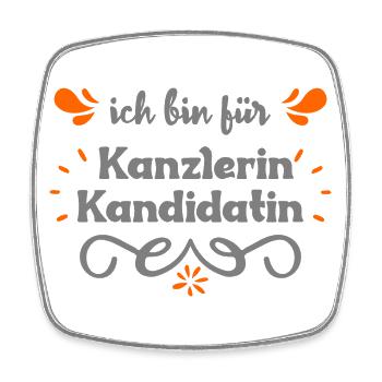 Politik-Spruch - Viereckiger Kühlschrankmagnet - Weiß - Vorne