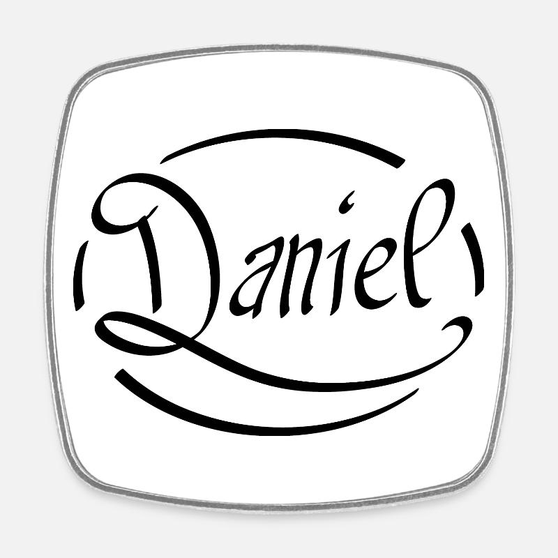 Daniel - Square fridge magnet - white