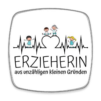 Erzieherin aus unzähligen kleinen Gründen - Viereckiger Kühlschrankmagnet - Weiß - Vorne
