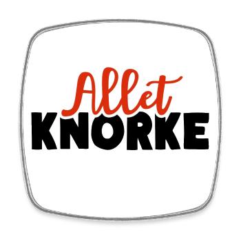 ALLET KNORKE Paletti Dialecte berlinois - Magnet carré - blanc - Devant